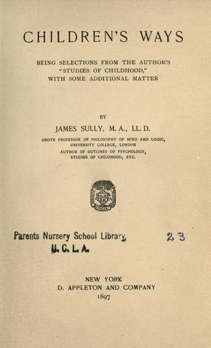 Children's Way cover book