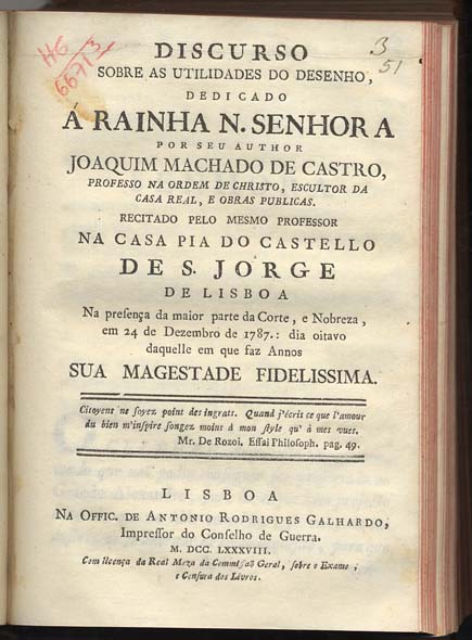 Discurso sobre as Utilidades do Desenho page